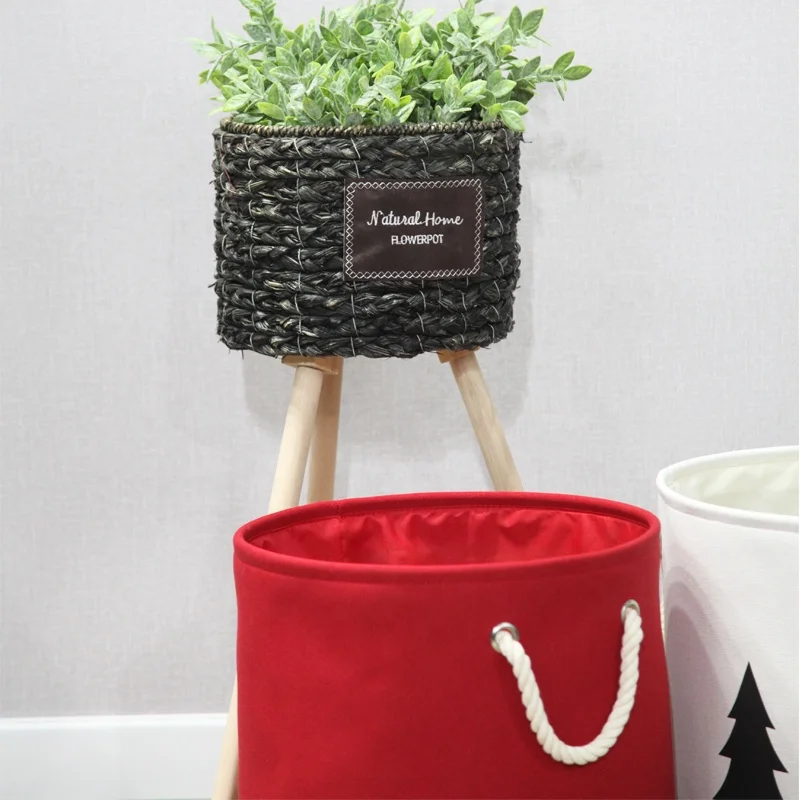 Foldable Home Organizers Christmas Tree Storage Handle Collapsible Fabric Laundry Gift Basket