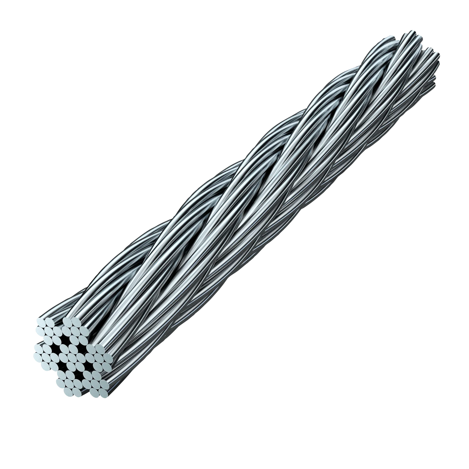 twisted steel cable