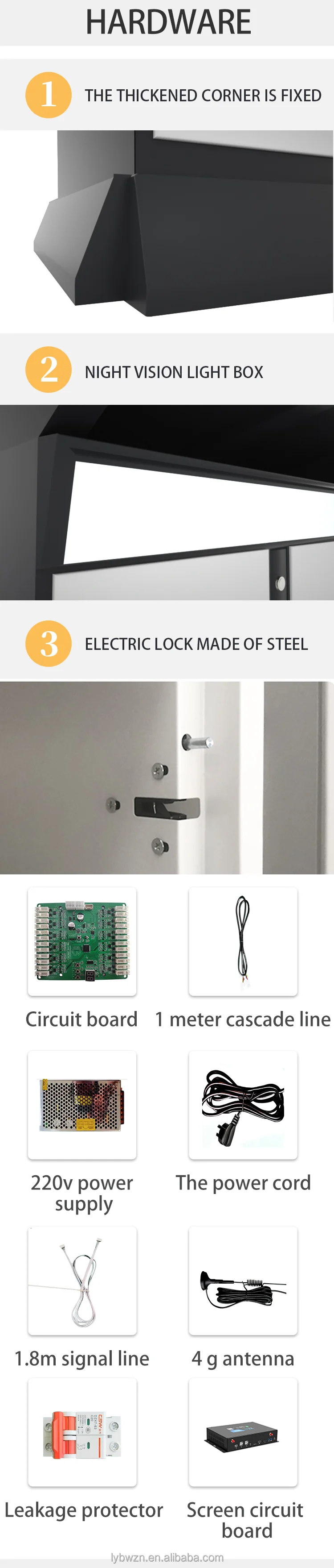 Smart Locker Cabinet Print Intelligent Parcel Delivery Barcode Finger Smart package storage lockers