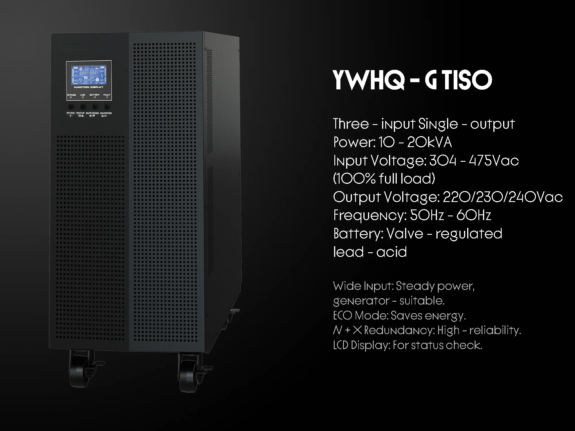 YW-HQ-G Series Online UPS with High-Frequency Three-Input Single-Origin for Communication Antennas supplier