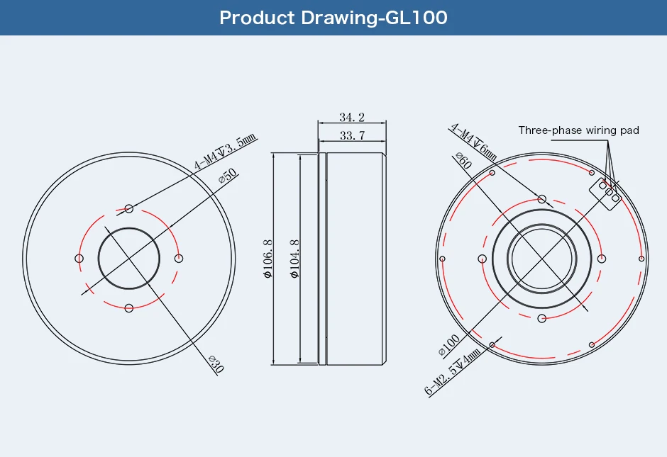 Product Drawing GL100