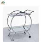 Cart Modern Furniture Serving Bar Cart Metal Drink Food Trolley Cart