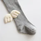 Style Wings Leisure Wholesale New Style Little Cute Angel Wings Vertical Stripes Baby Girl Stockings Tights Pantyhose