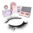 Natural Eyelashes Eyelash Vendors Mink 2021 Natural Mink Eyelashes Vendor Hot Selling Style Clear Band Faux Mink Eyelashes