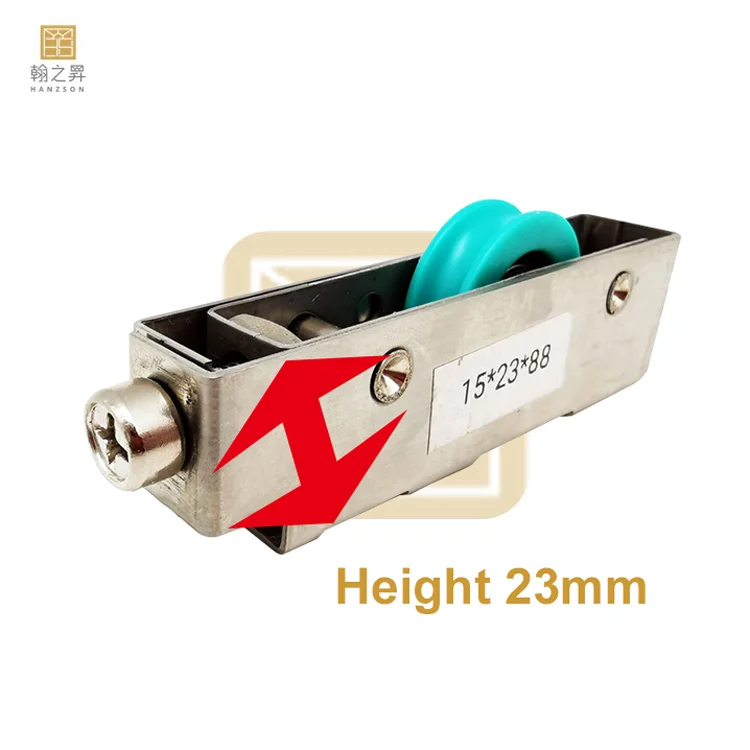 Stainless Steel Sliding Window Roller with Bearing Heavy Duty 40kg/pairs Loading Capacity 17*15 Size