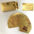 Card Poker Wholesale Magic Waterproof Print Plastic Card Game Gold Foil Table Poker Playing Card