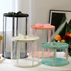 Wedding Boxes Luxury Gift Box Food Grade Wedding Birthday Party Round Transparent Cookies Cake Boxes