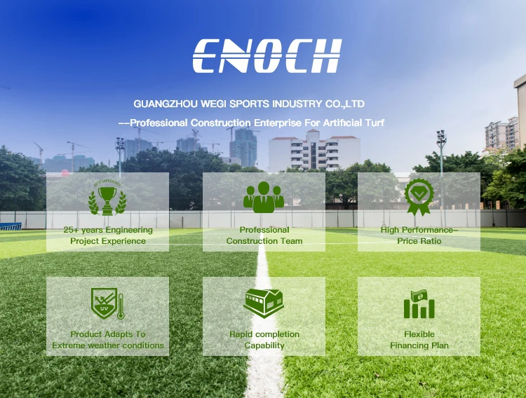 High Performance Artificial Football Turf with 50mm Pile Height CE/ISO90001 Certified and 5-8 Years Service Life