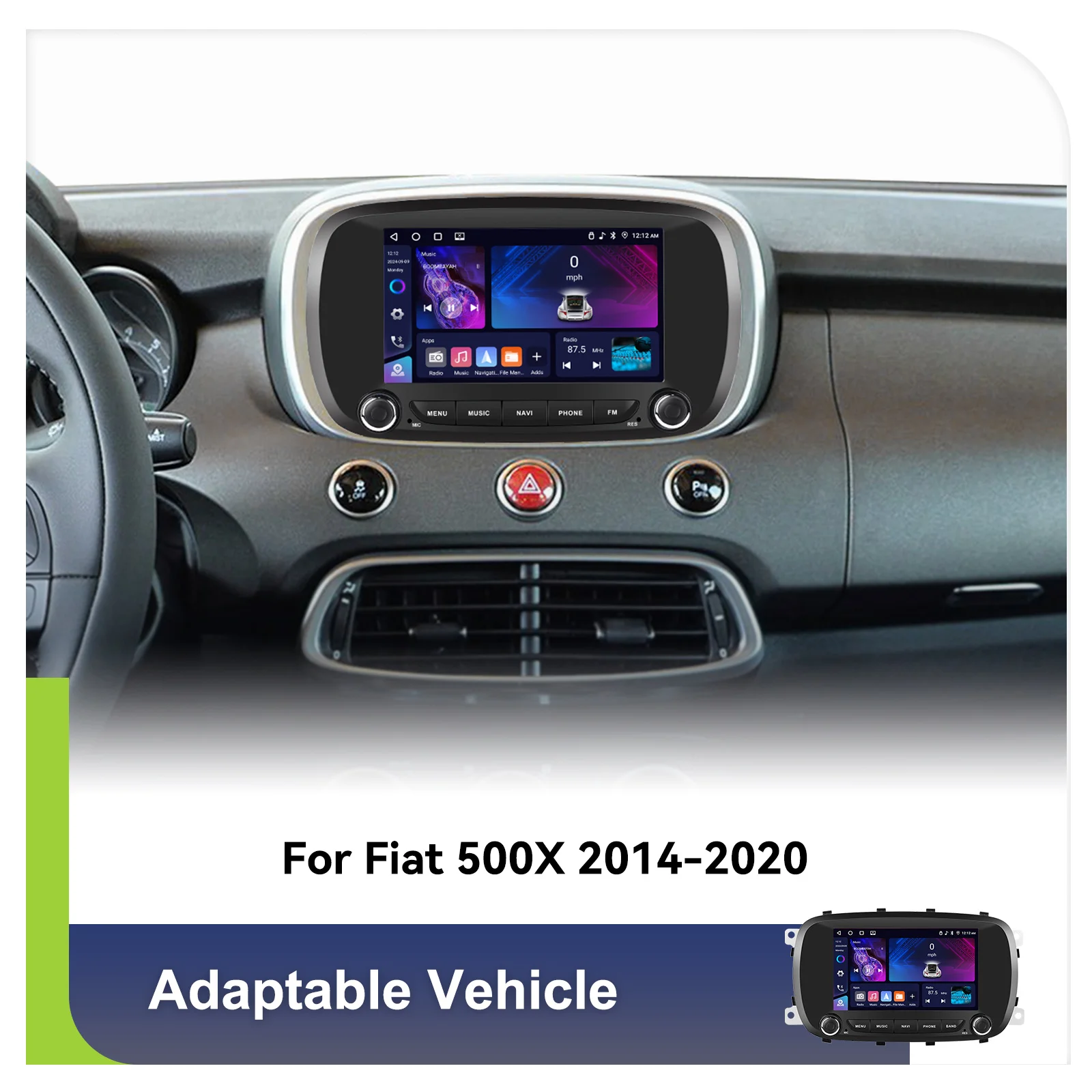 eq for fiat 500x 2014 2020 car audio a4265-11