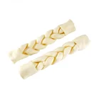 Food Luxury OEM Molar Expended Braid Rawhide Best Dry Organic Natural Dog Chews Pet Food