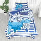 Bedding Children 3D Digital Kids Print Jungle Dinosaur Toddler Bedding Set For Boys 100% Cotton Kids Quilt