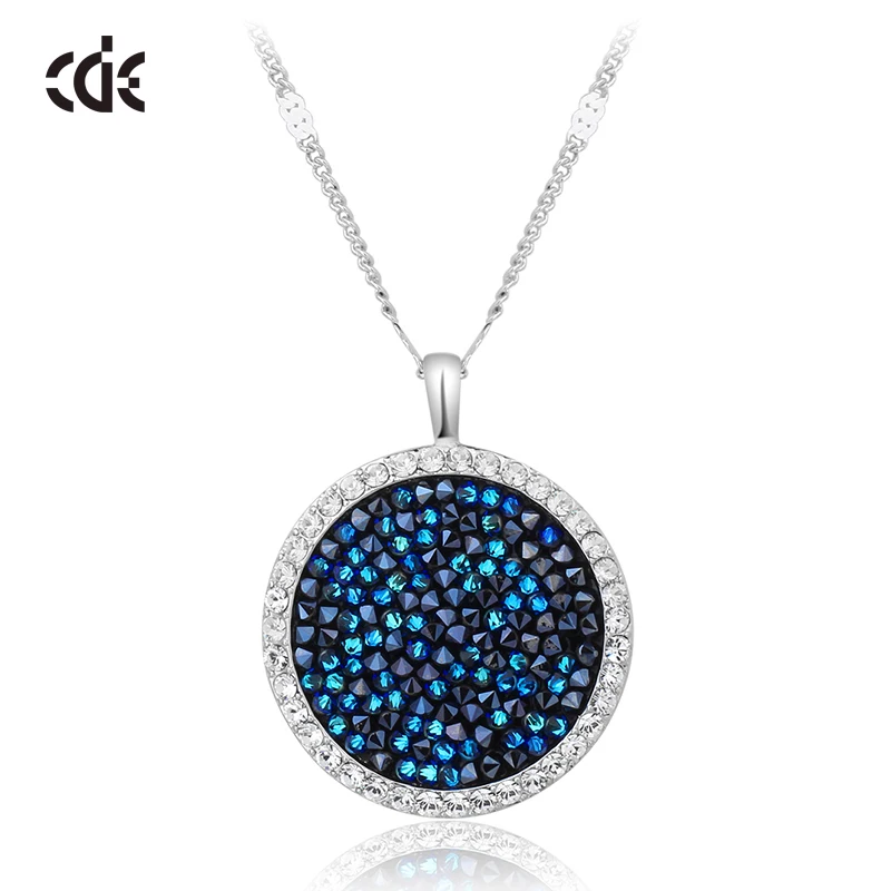 CDE P0358 Fashion Jewelry Brass Family DIY Flashing Bling New Arrival Jewelry Luxury Pendant Necklace For Women
