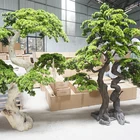 Bonsai Good Quality Indoor Podocarpus Bonsai Trees Garden Ornaments Fake Pine Trees 2m High Live Artificial Pine Tree
