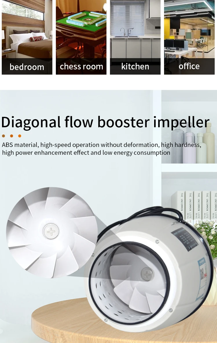 Inline Duct Fan, 4"-8", 110V~220V, 110F - detail 12