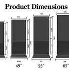 55 Inch Floor Stand Display Digital Signage Totem Lcd Advertising Screens