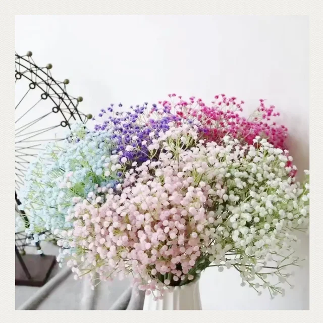 Wholesale  Artificial  Flowers Gypsophila Baby  breath Flowers for Wedding Home Party Decoration