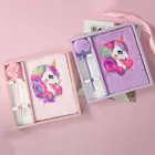 New 2020 New Unicorn Cute Cartoon Kids Notebook And Plush Notebook For Student/school