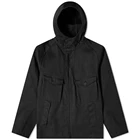 Garment Dyed Jackets 100% Cotton Garment Dyed Waterproof Fixed Hood Zip Closure Black Blank Hoody Jackets