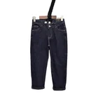 Dark Blue Pants Wholesale Fashion Casual Dark Blue Straight Slim Fit Kids Denim Pants