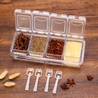 Condiment 2021 Popular Sales Kitchen Utensils Spice Box Set Condiment Storage Container Acrylic Seasoning Boxes