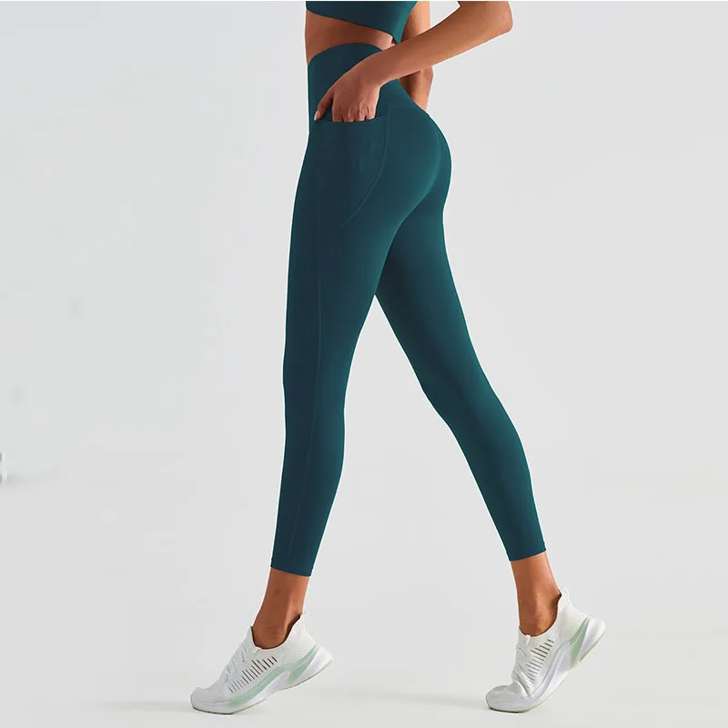 High Quality Yoga Leggings Eco-friendly Recycled Fabric Fitness Gym Sportswear Women Workout Clothes Active Sports Yoga Pants