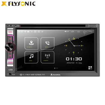 (FY6216B) Universal double din 6.2 inch touch screen radio with GPS navigation BT Car DVD Player