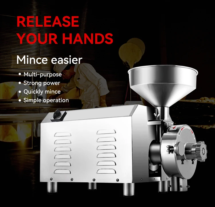 Electric cocoa chilli cassava powder mini corn maize rice wheat flour mill spice grain processing grinding grinder machine price