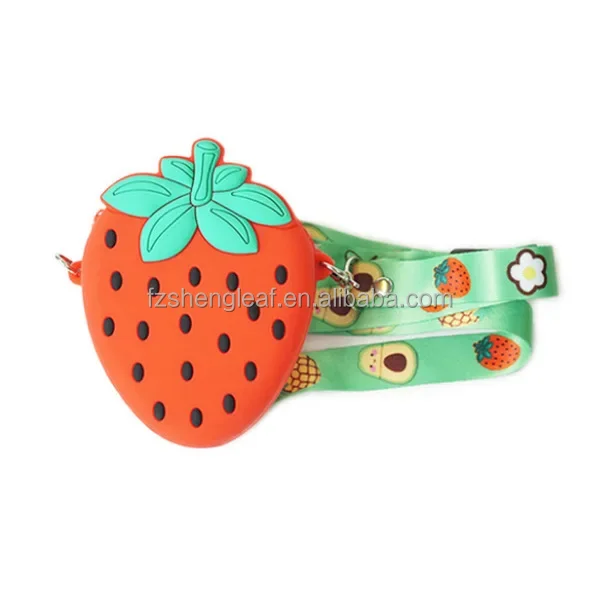product japanese style mini fruit custom childrens silicone shoulder bags cute cartoon pouch purse for girl beautiful handbags for kids-3