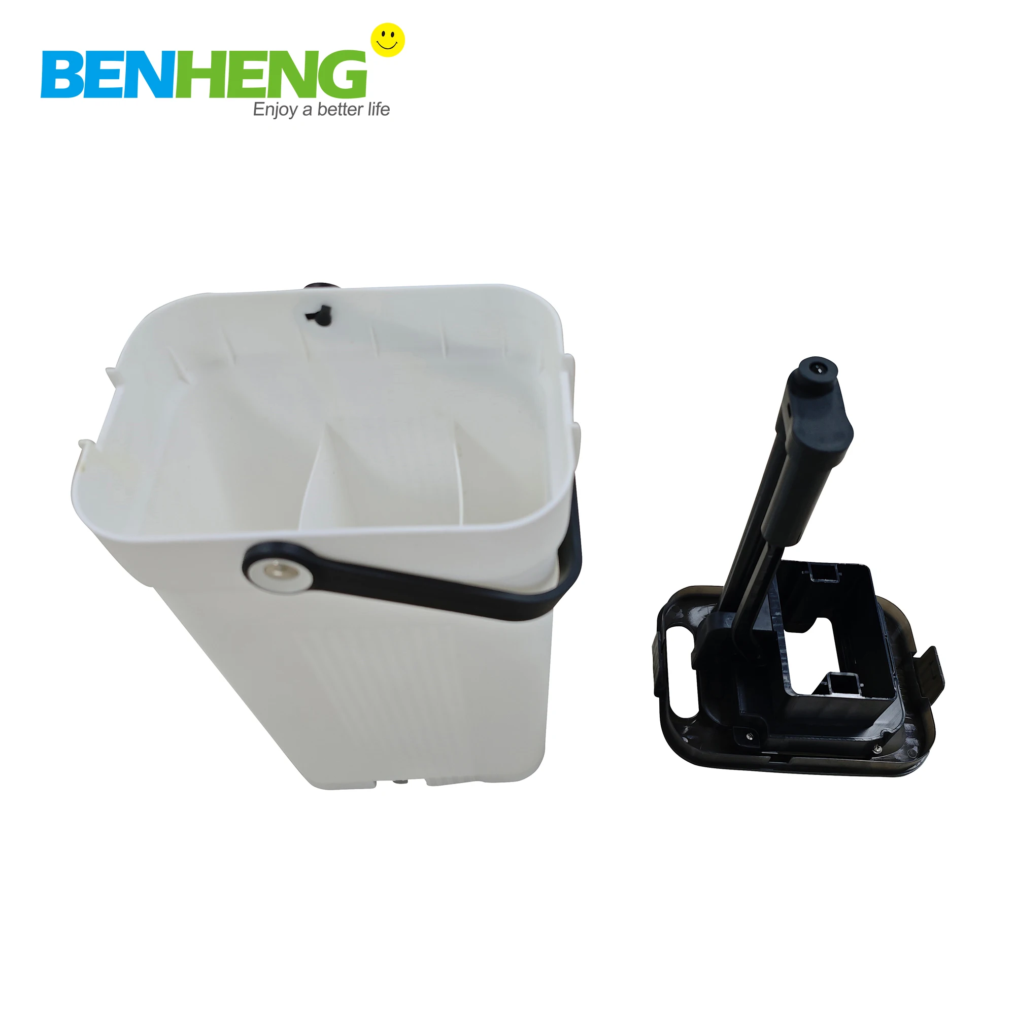 Smart Mops New Flat Mop Bucket with Clean and Dirty Water Separated, 3 Chamber Buckets, 2025 New Hot Delling Household Items