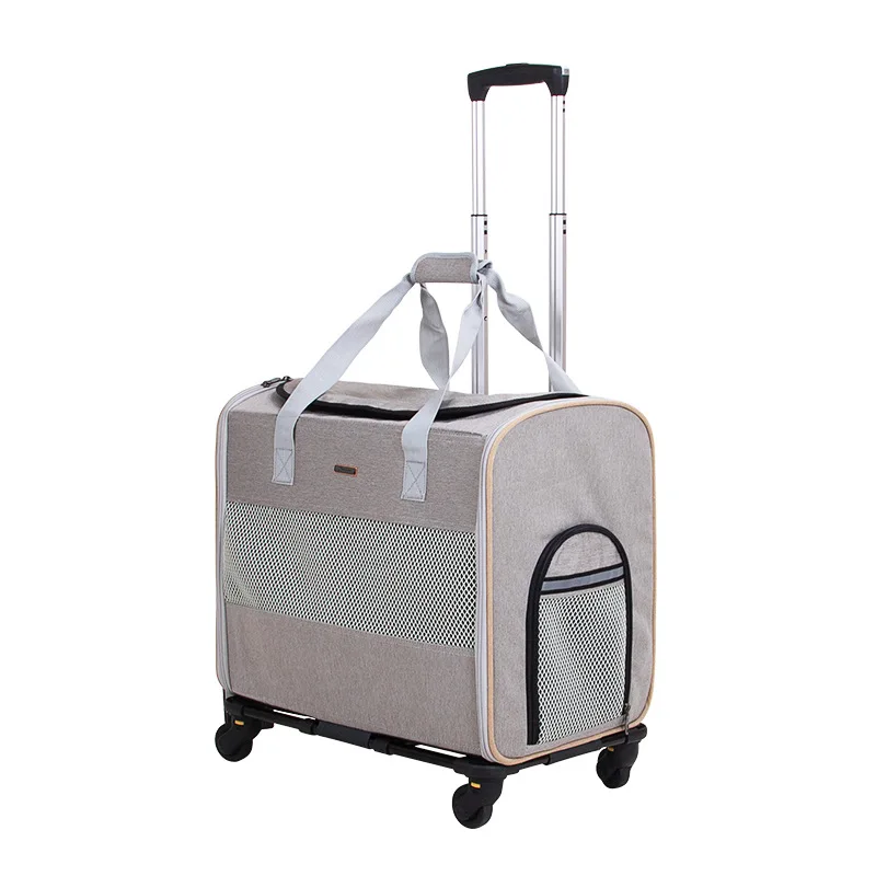 product wholesale outdoor travel removable pet bag carrier foldable portable pet trolley bag-50