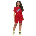 Clothes MW8326 2021 Short 2 Piece Set Casual Women Clothing Sets Hot Yoga Jogging Sports Bodysuits Clothes