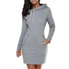Hoodies Plain For Women Factory Price Long Pastel Comfortable Hoodies 100% Polyester Plain Hoodies For Women Dress
