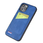 Phone Iphone Dropshipping Free Customization Cn-001 Real Pu Leather Phone Case For Iphone