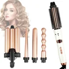 Hair Curler Interchangable 3 Barrel Curling Iron Wand Curling Iron With Handle