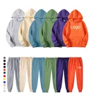 New Arrival Multicolored Logo Design Winter Sports Suit Oversize Streetwear Sweatshirt Set Hoodie For Bulk