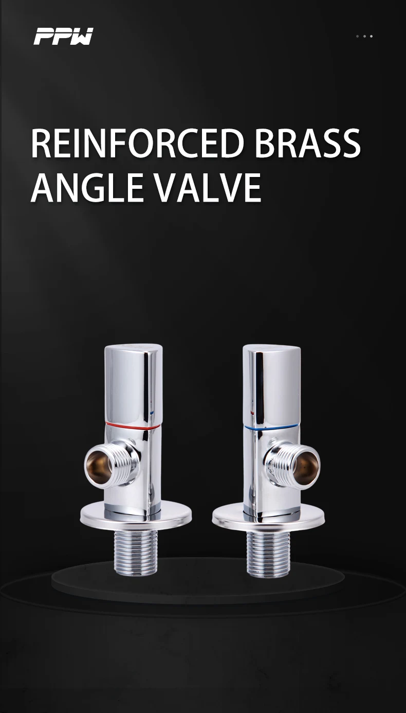 High-quality Brass Angle Valve, Thickened, Suitable for Hot and Cold Water Stop Valves of Water Heaters and Toilets supplier