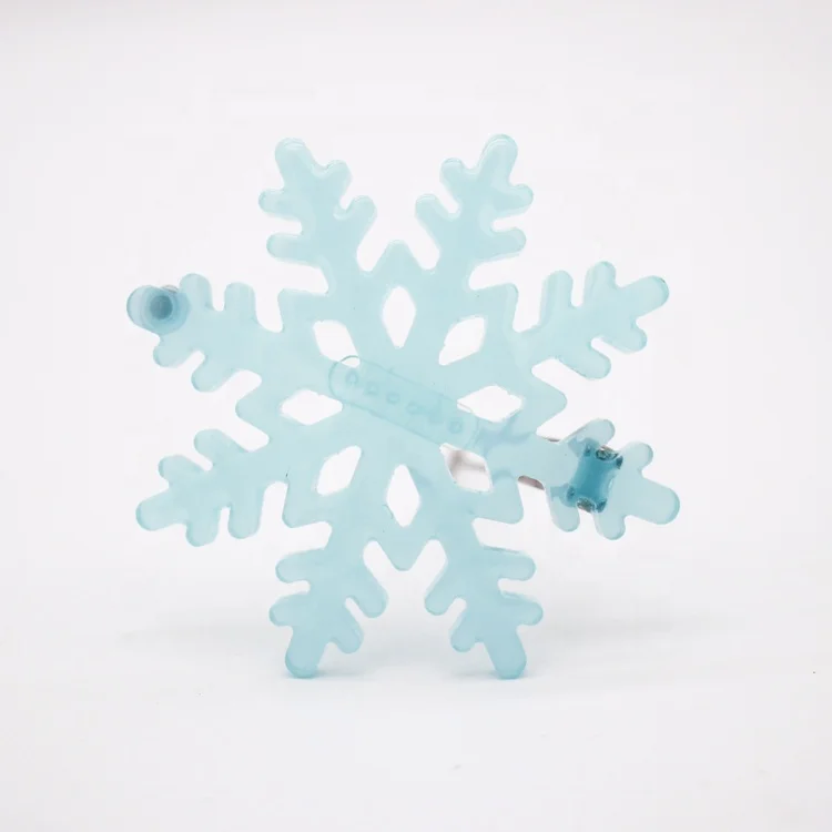 Canyuan Christmas hair accessories custom hair pins accessories cute snowflake hair clips for girls