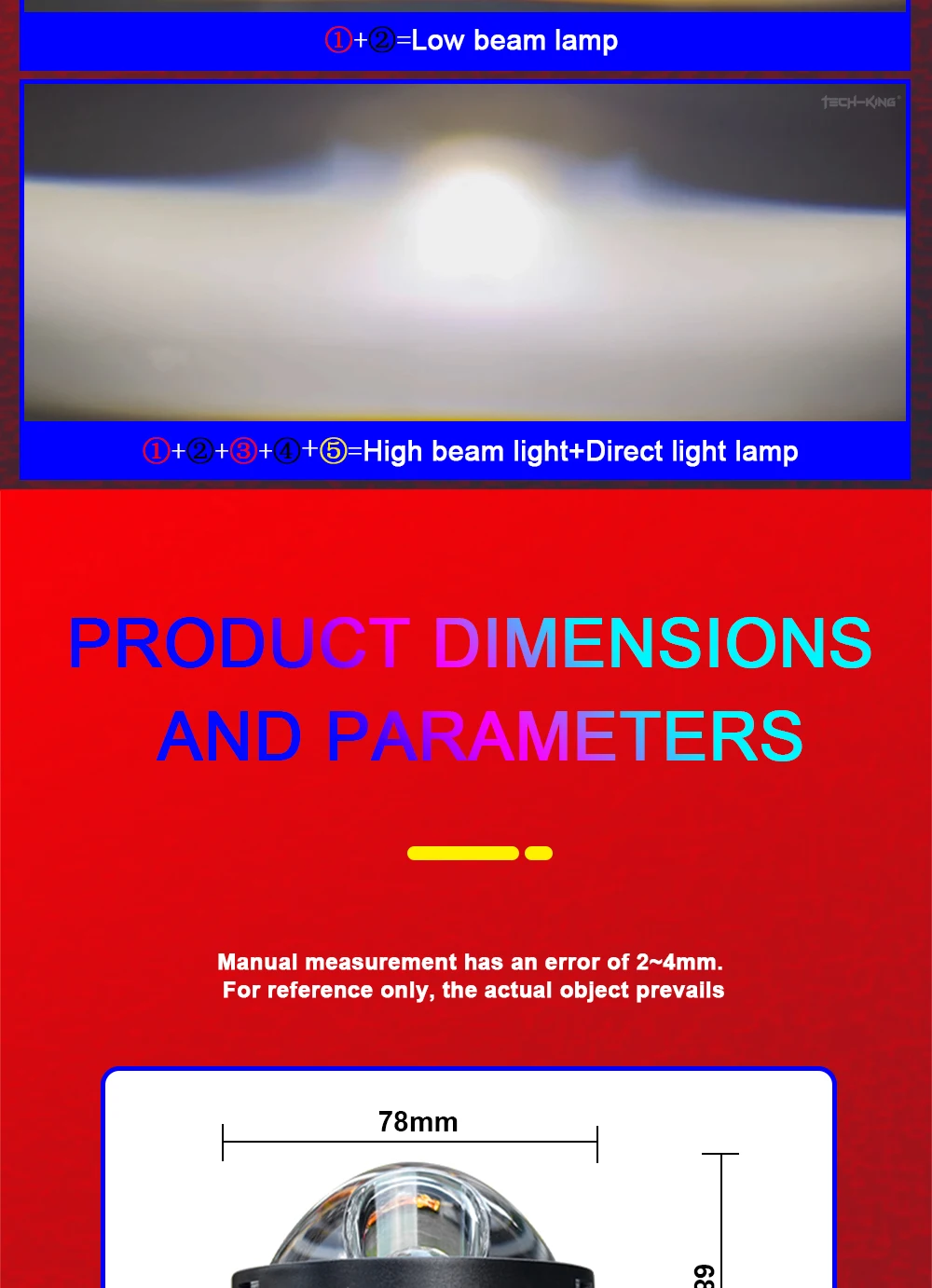 Cars 3 inch CSP chips Dual lens Projector lens bi led 75w 85w 100w 3 piece reflector bowl matrix bi led projector headlamp