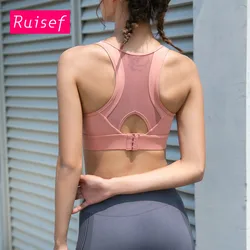 Women's Yoga Fitness Clothing Bra Plus Size Sports Underwear High Strength Shockproof Running Tank Top