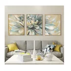 China Supplier Simple Wall Hanging Living Room Decoration Triptych Painting With Photo Frame