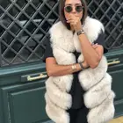 Fashion Women Ladies Fox Fur Vest Wholesale Fashion Warm Winter Real Fox Fur Waistcoats For Women