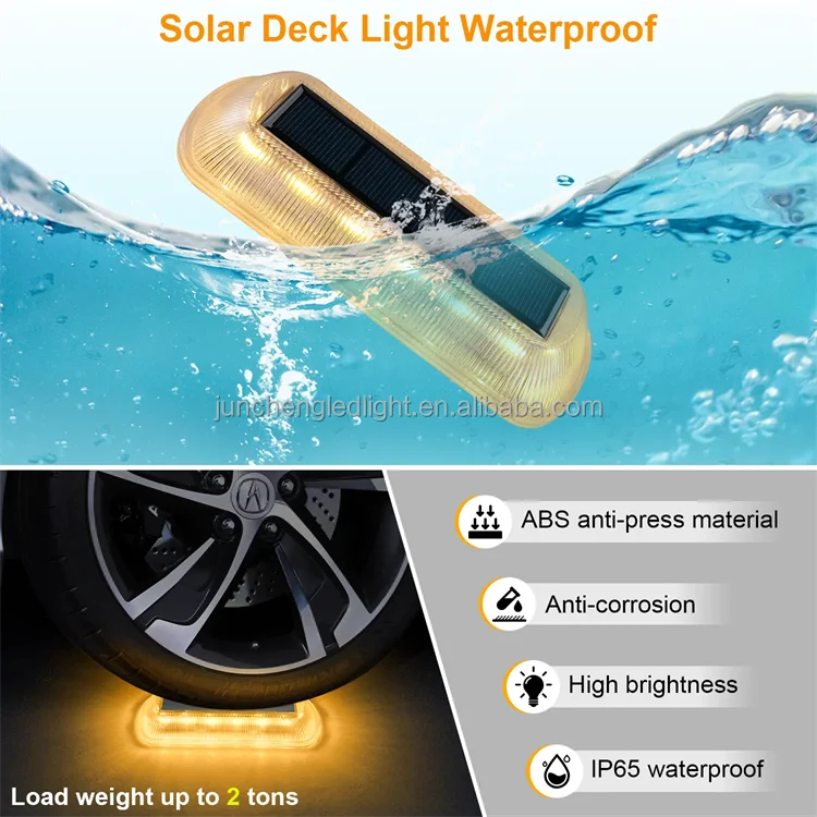 waterproof underground led solar deck lights