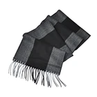 Black Hijab Hijab Scarf Wholesale Red Black Plaid Cashmere Jacquard Tassel Acrylic Hijab Scarf