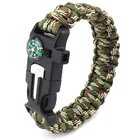 Compass 5 In 1 Outdoor Camping Multi Function Compass Knife Emergency Survival Bracelet