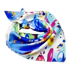Fashion Flower Scarf Hot Sale Fashion Flower Printed Scarf 100% Natural Silk Scarf For Ladies