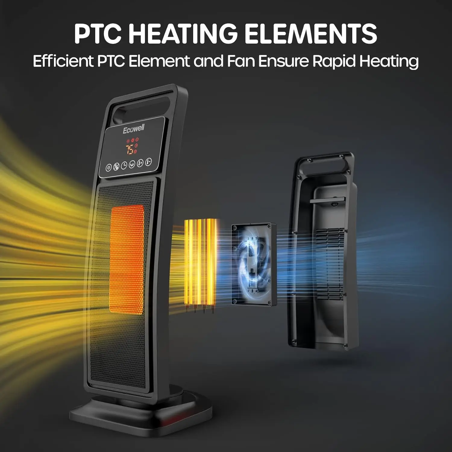 Newest Heater, 2000w, Electric, Plastic - detail 14