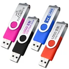 Hot Selling High-speed Color Iron Clip Size Capacity Memory Card 2.0 32G 64G Customizable LOGO Plastic USB Flash Drive