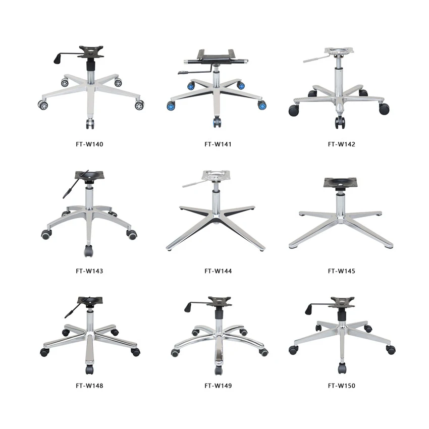 office chair revolving steel base with wheels