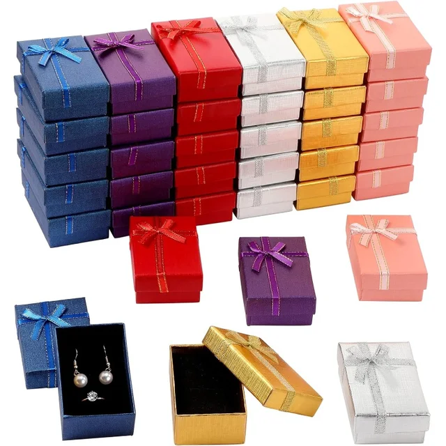 Wholesale Vintage Girls Mini Box Ring Jewelry Packaging Cardboard Gifts Boxes For Small Business Jewelry
