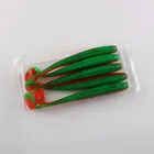 Superior PVC Soft Bait 10cm / 4" Inch / 6g T-tail Spark Soft Shad Fishing Lure SS501 Single Color Double Color